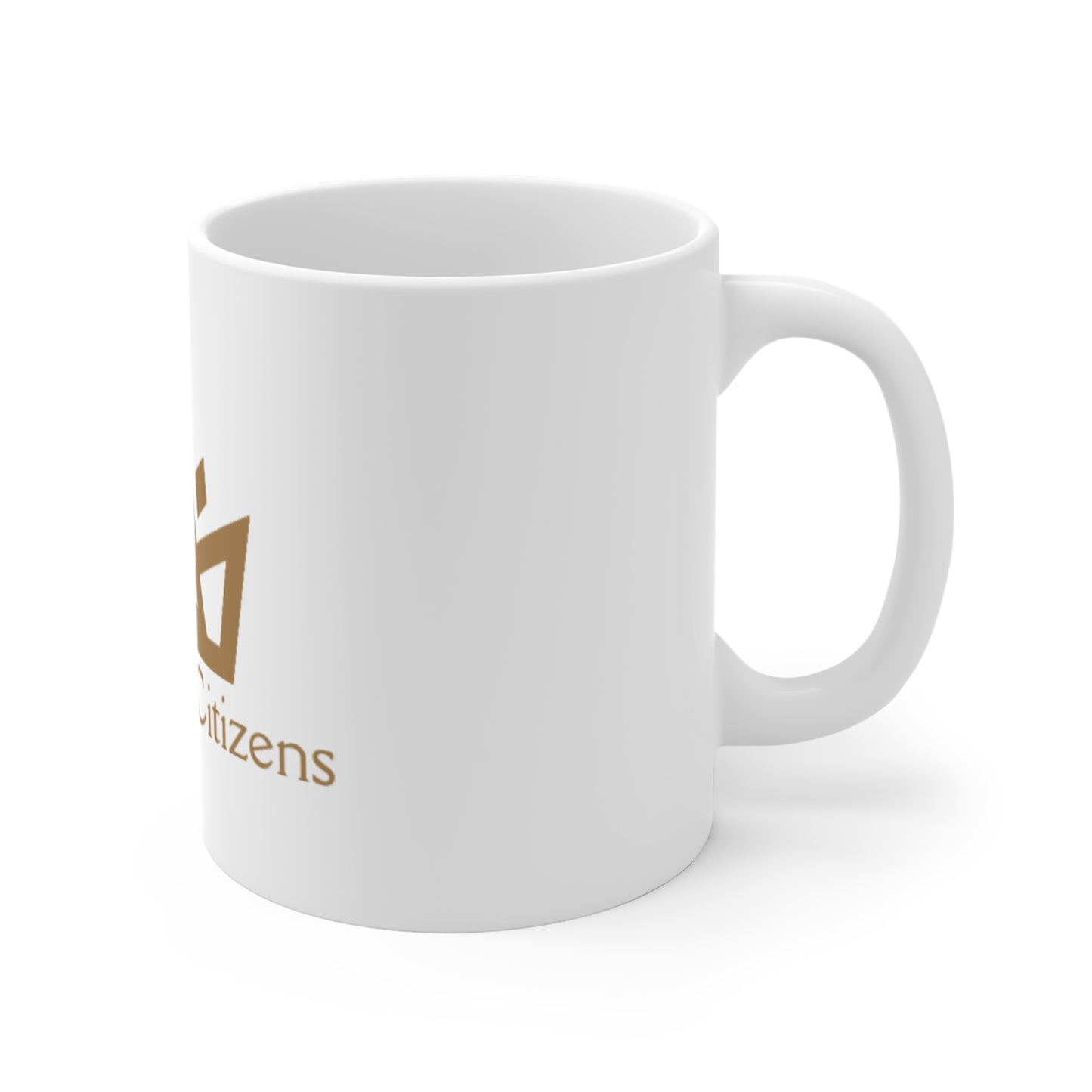 Heavenly Citizens Mug - 11oz Coffee Cup, Crown Design for Royalty Lovers, Unique Gift for Celebrations & Everyday Use