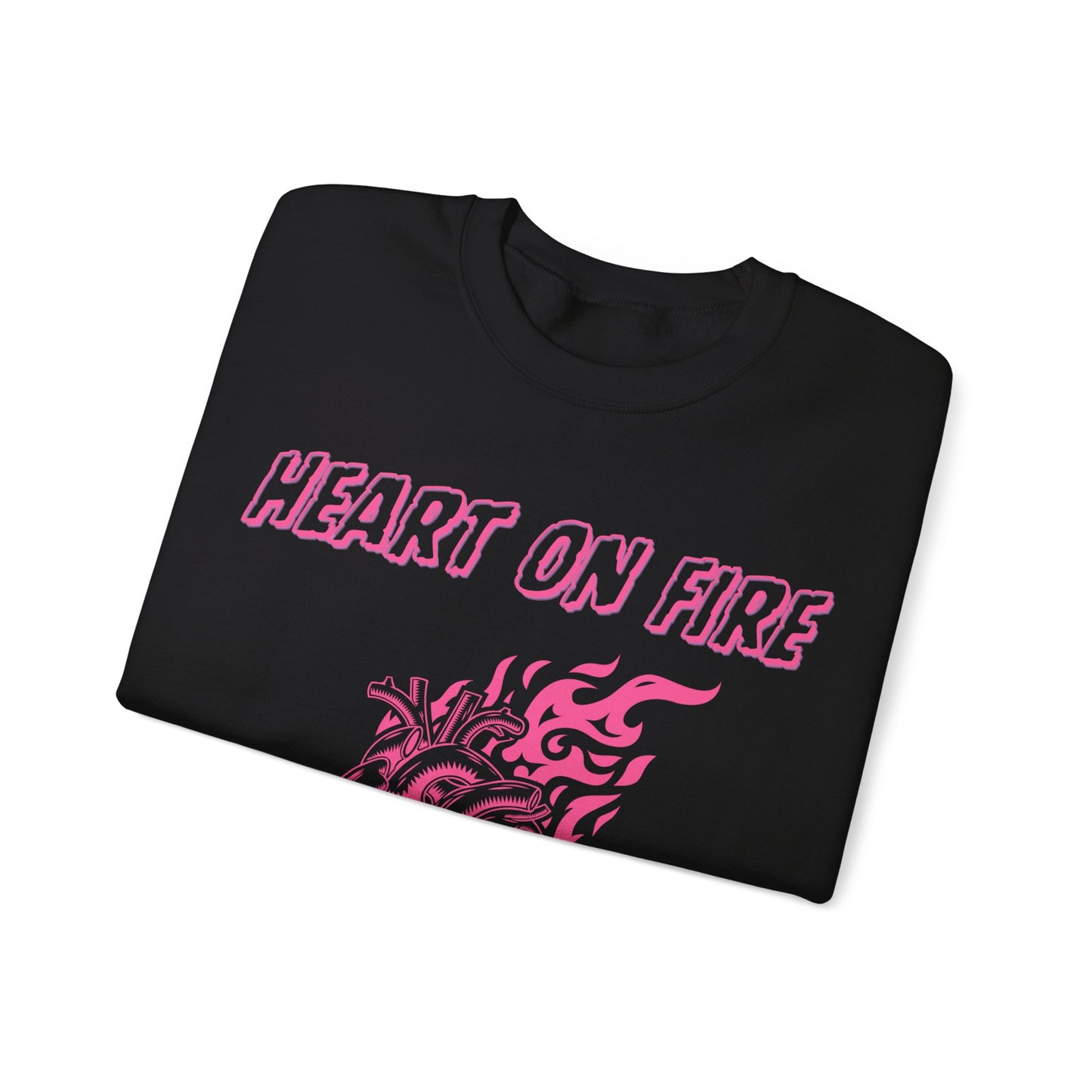 Heart on Fire Crewneck Sweatshirt