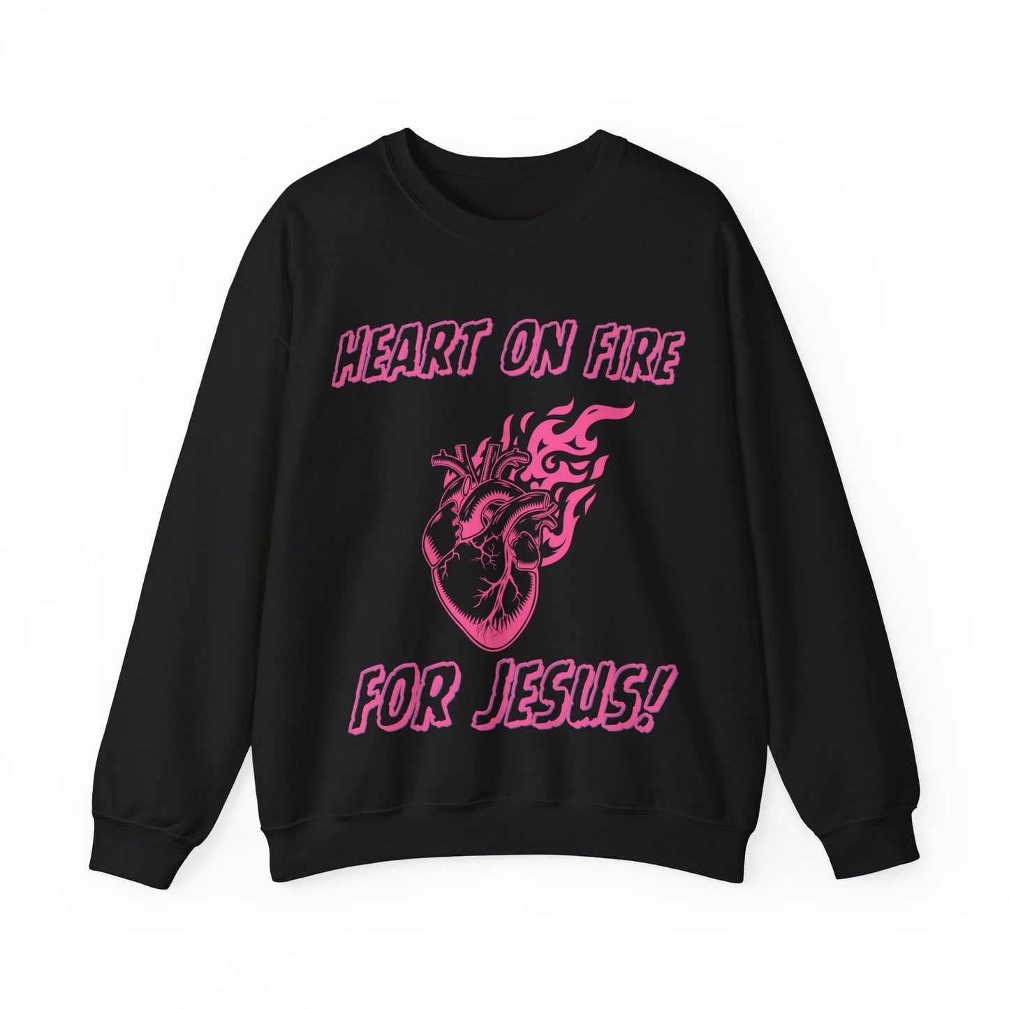 Heart on Fire Crewneck Sweatshirt