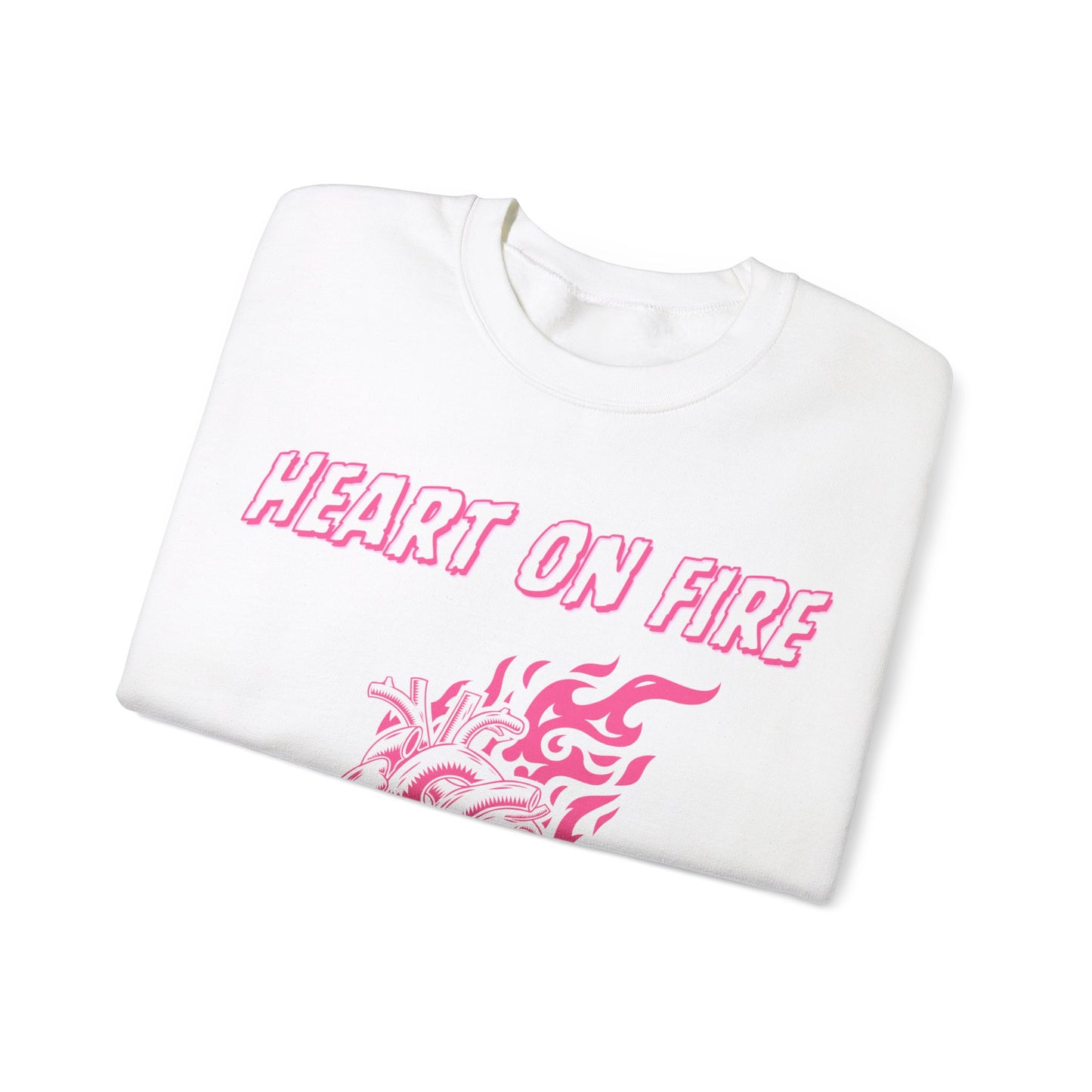 Heart on Fire Crewneck Sweatshirt