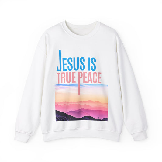 Jesus Is True Peace Crewneck Sweatshirt