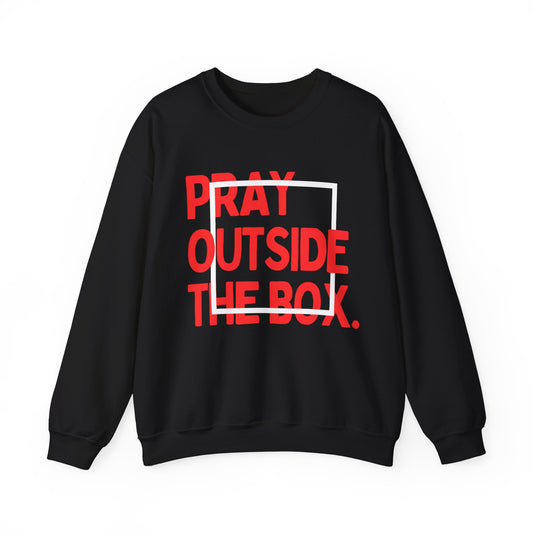 Pray outside the box Crewneck Sweatshirt