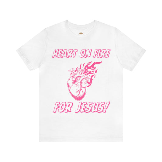 Heart on fire Short Sleeve Tee